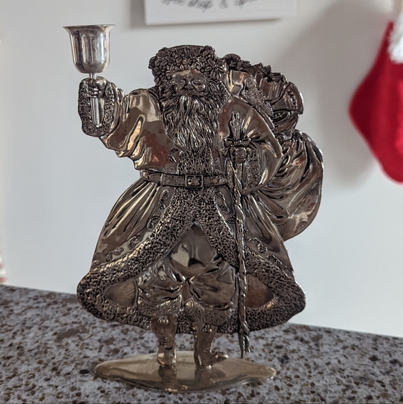 Santa Candle Holder